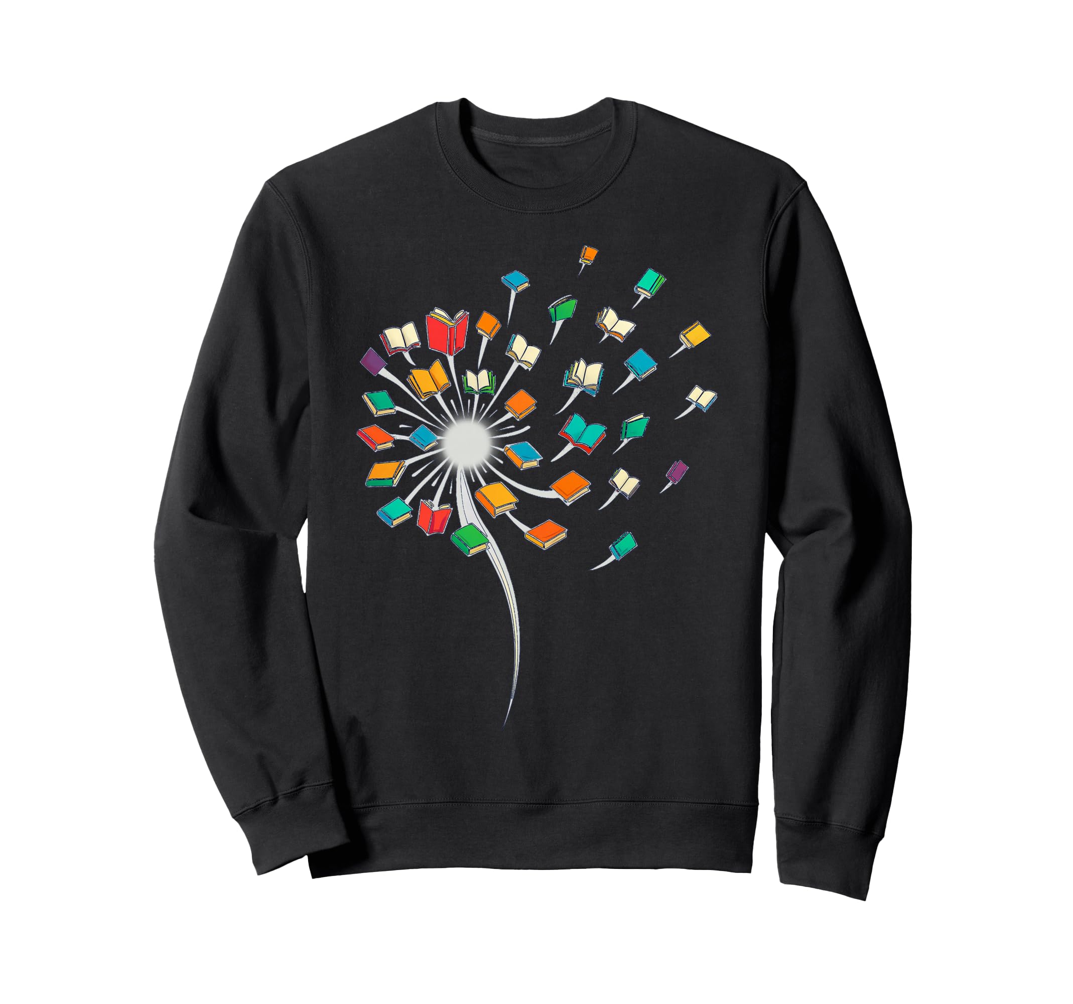 Dandelion Books Reader Book Nerd Sweatshirt - Aesthetic Graphic Men Women - T-Shirt, Sweatshirt, Hoodie