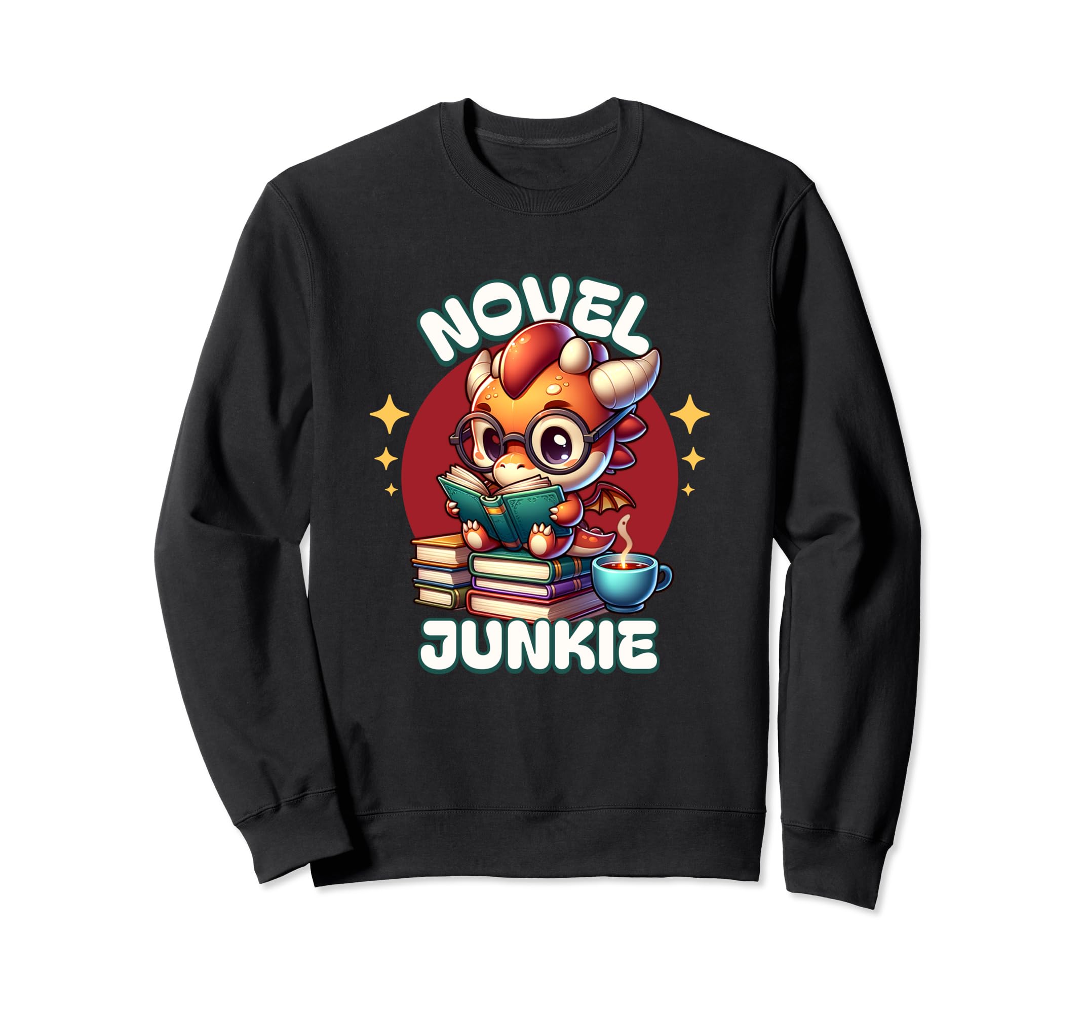 Book Lover Novel Junkie Sweatshirt - Casual Everyday Wear Men Women - T-Shirt, Sweatshirt, Hoodie