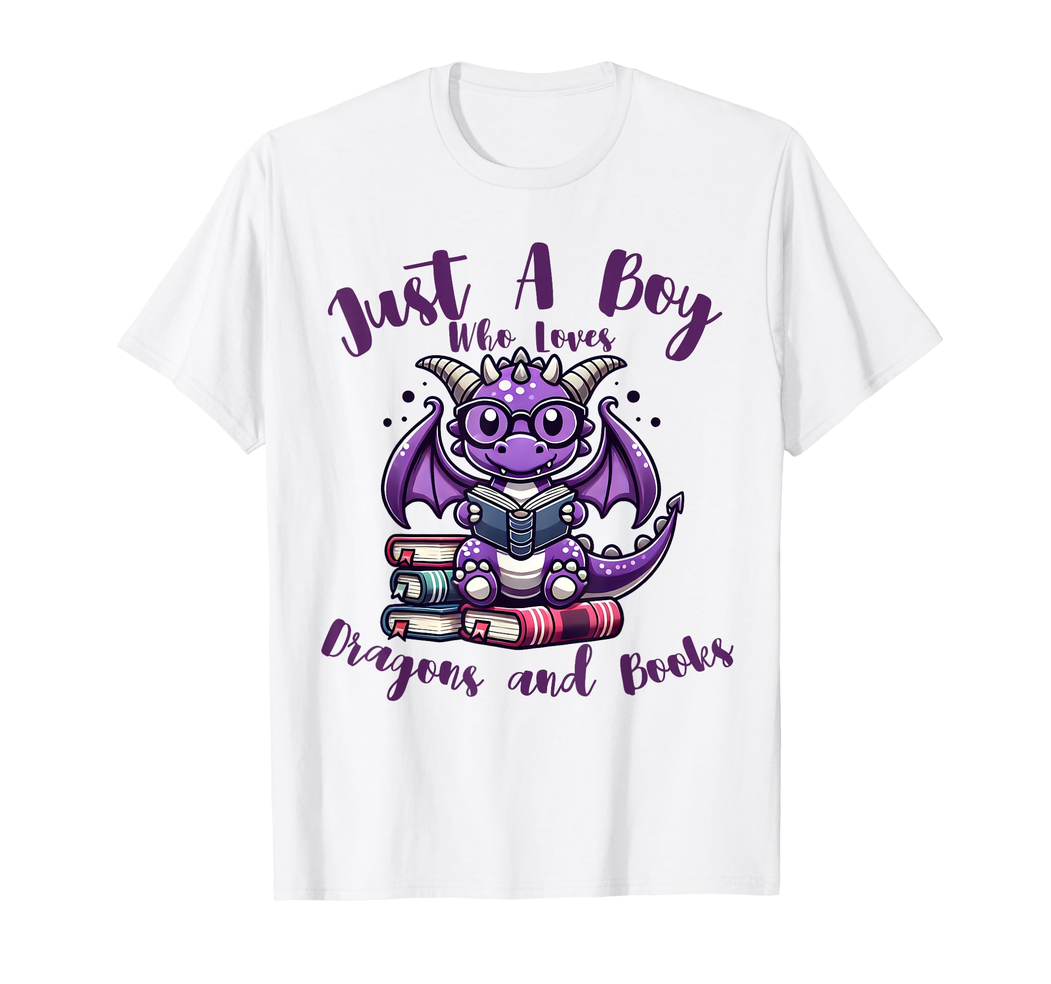 Books Dragon Reading Just Who Loves T-Shirt - Unique Graphic Men Women - T-Shirt, Sweatshirt, Hoodie
