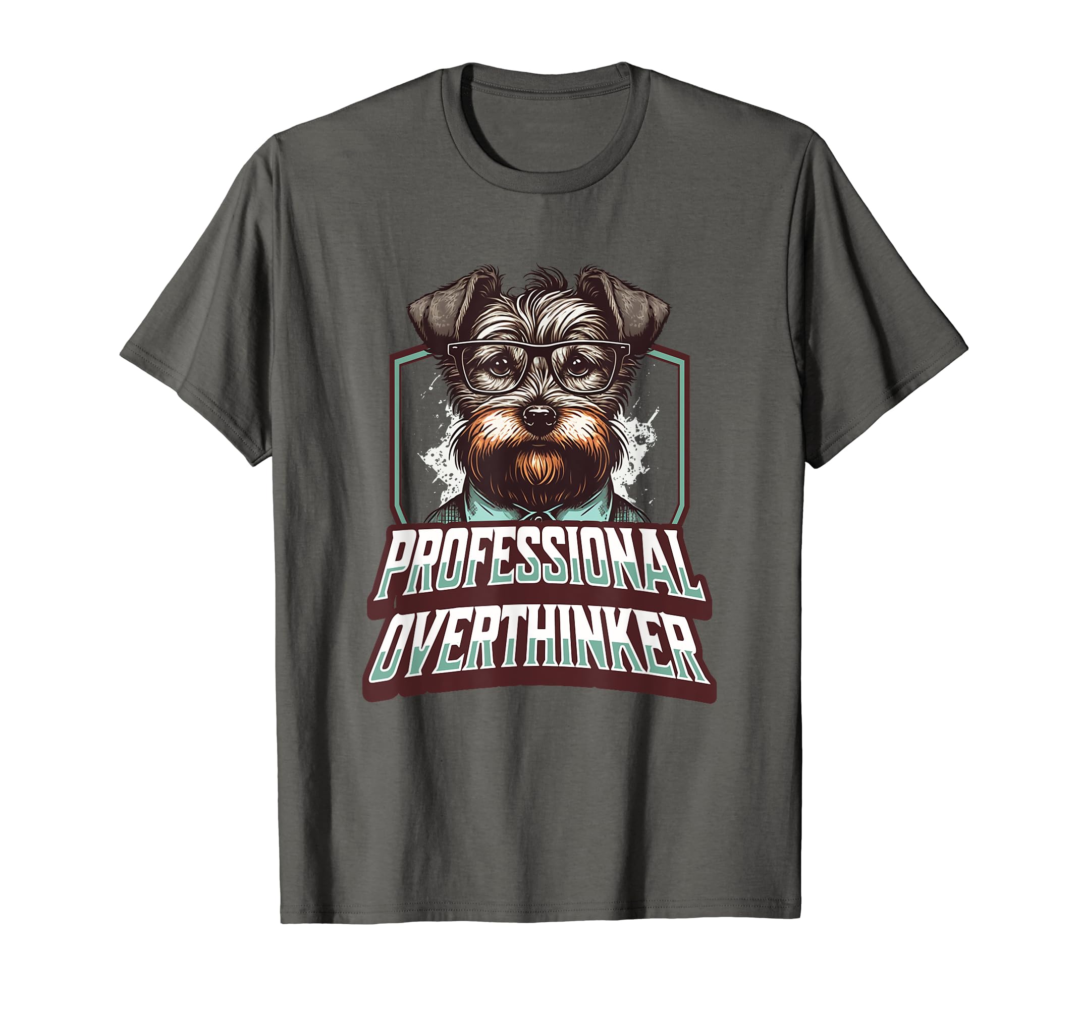 Sophisticated Overthinker Dog Lover T-Shirt - Aesthetic Graphic Men Women - T-Shirt, Sweatshirt, Hoodie