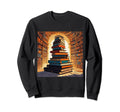 Bookworm Bibliophile Library Sweatshirt - Fun Novelty Design for Adults - T-Shirt, Sweatshirt, Hoodie