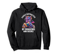 Easily Distracted Dragons And Books Hoodie - Streetwear Style Men Women - T-Shirt, Sweatshirt, Hoodie