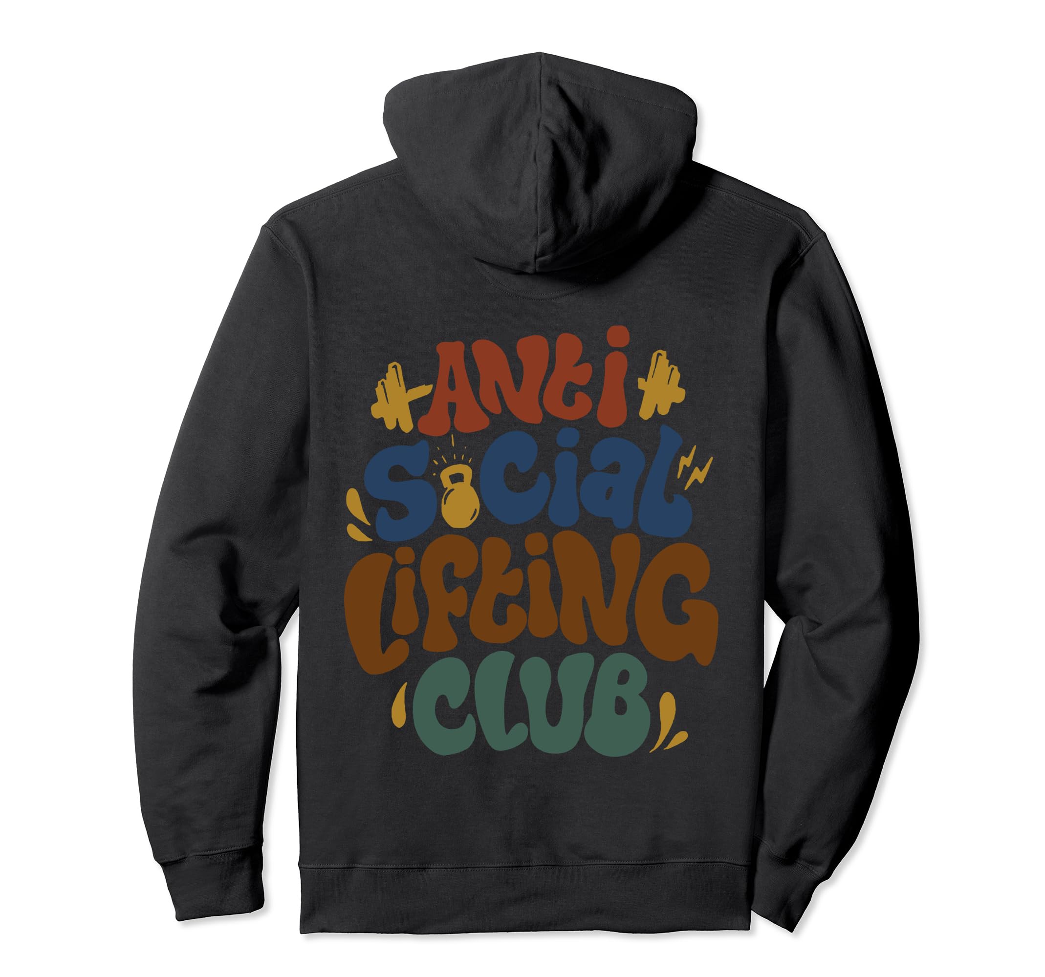 Anti Social Lifting Club Hoodie - Aesthetic Graphic Unisex - T-Shirt, Sweatshirt, Hoodie