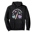 Hooked And Unbothered Crochet Yarn Hoodie - Minimalist Print Men Women - T-Shirt, Sweatshirt, Hoodie