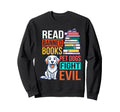 Book Lover Dog Enthusiast Read Sweatshirt - Casual Everyday Wear Men Women - T-Shirt, Sweatshirt, Hoodie