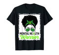 Messy Bun Hair Mental Health Warrior T-Shirt - Unique Graphic Unisex - T-Shirt, Sweatshirt, Hoodie