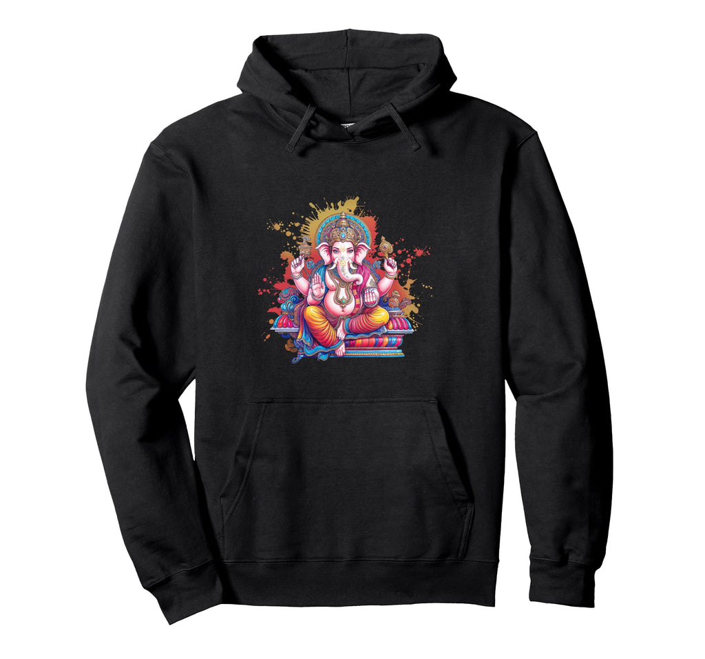 Ganesha Spiritual Art Hindu Deity Yoga Hoodie - Graphic Print for Adults - T-Shirt, Sweatshirt, Hoodie