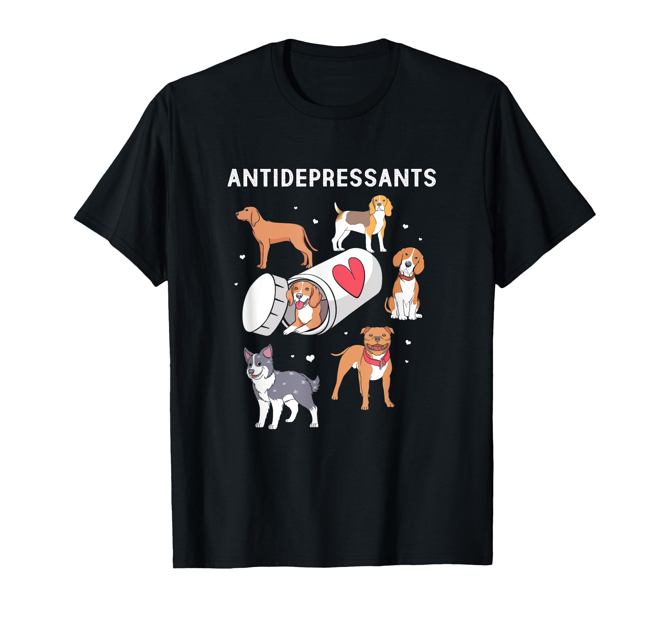 Funny Therapy Dog Owner Antidepressants T-Shirt - Aesthetic Graphic Unisex - T-Shirt, Sweatshirt, Hoodie