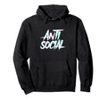 Anti Social Introvert I Hate People Party Hoodie - Minimalist Print Unisex - T-Shirt, Sweatshirt, Hoodie