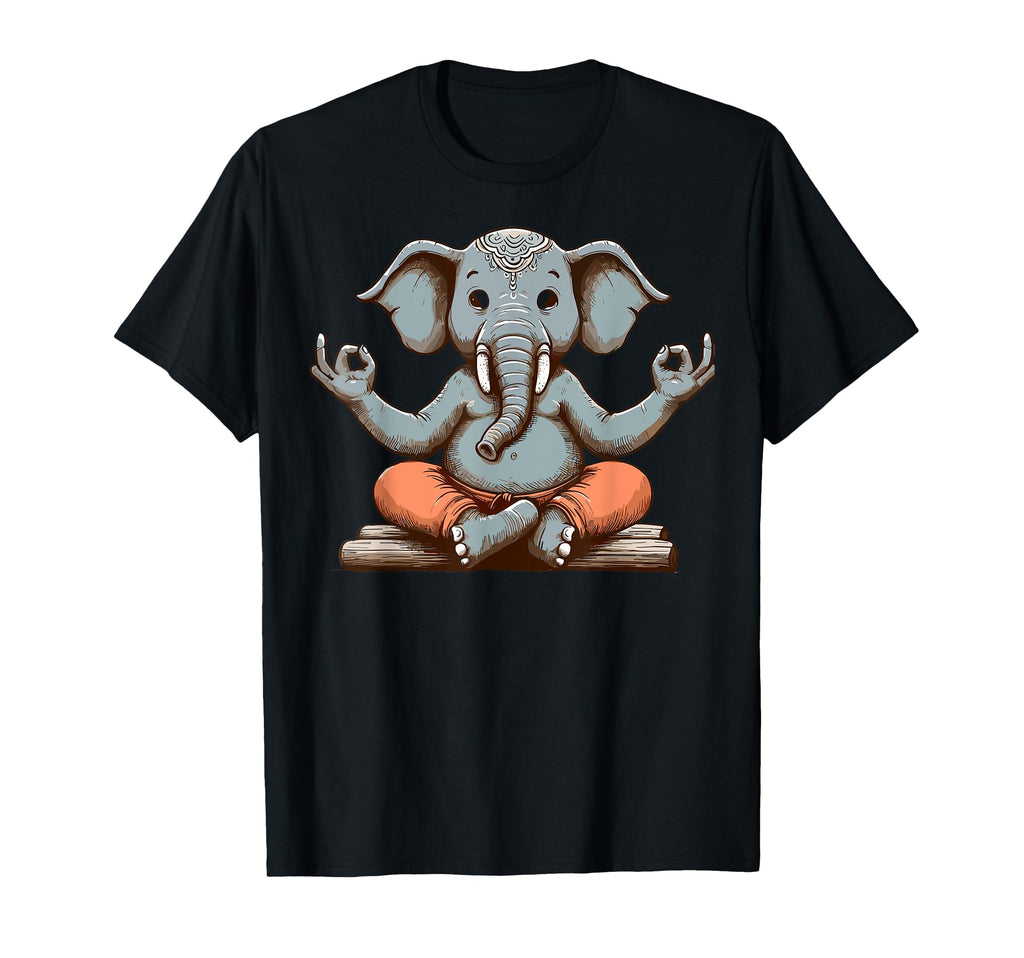 Meditation Elephant Yoga Pose T-Shirt - Aesthetic Graphic for Adults - T-Shirt, Sweatshirt, Hoodie