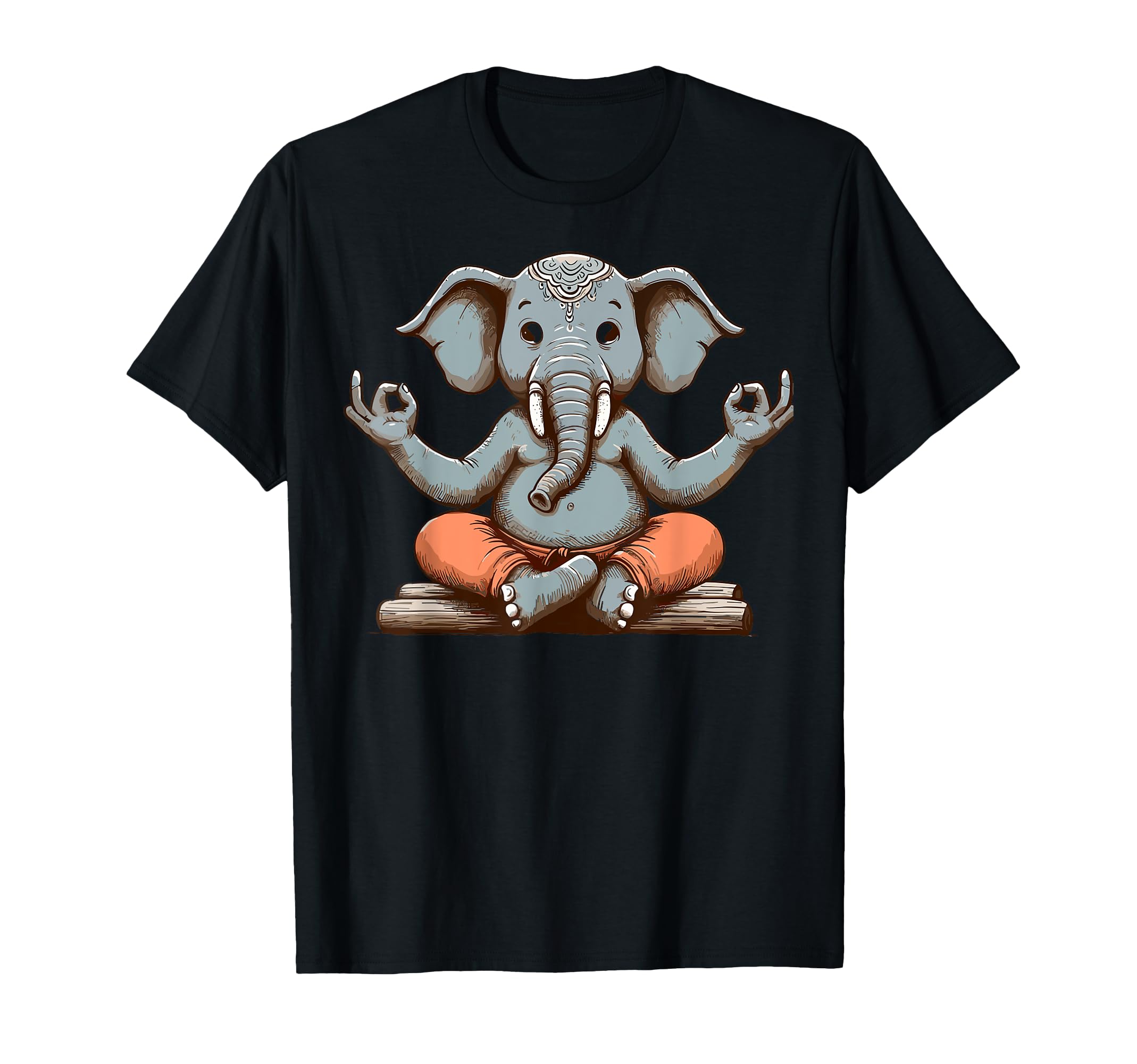 Meditation Elephant Yoga Pose T-Shirt - Aesthetic Graphic for Adults - T-Shirt, Sweatshirt, Hoodie