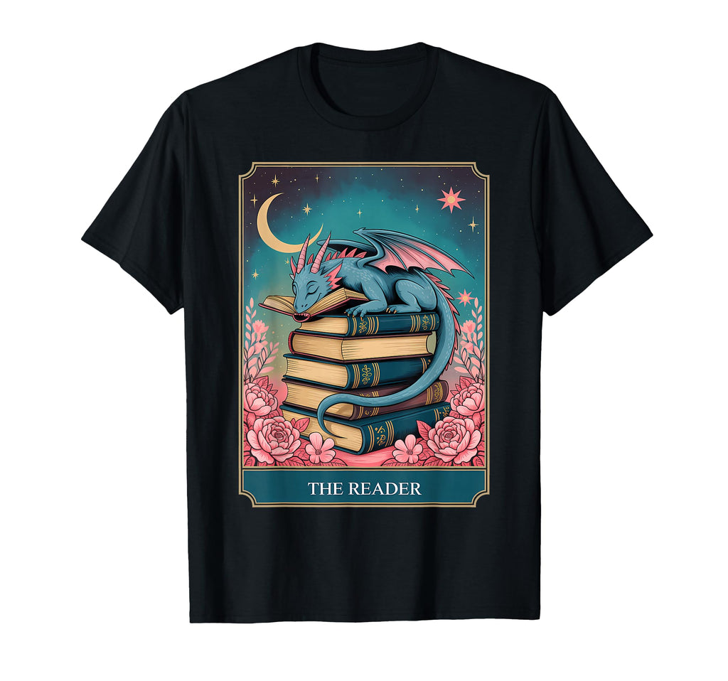 Tarot Reader Mystic Book Dragon T-Shirt - Aesthetic Graphic Men Women - T-Shirt, Sweatshirt, Hoodie