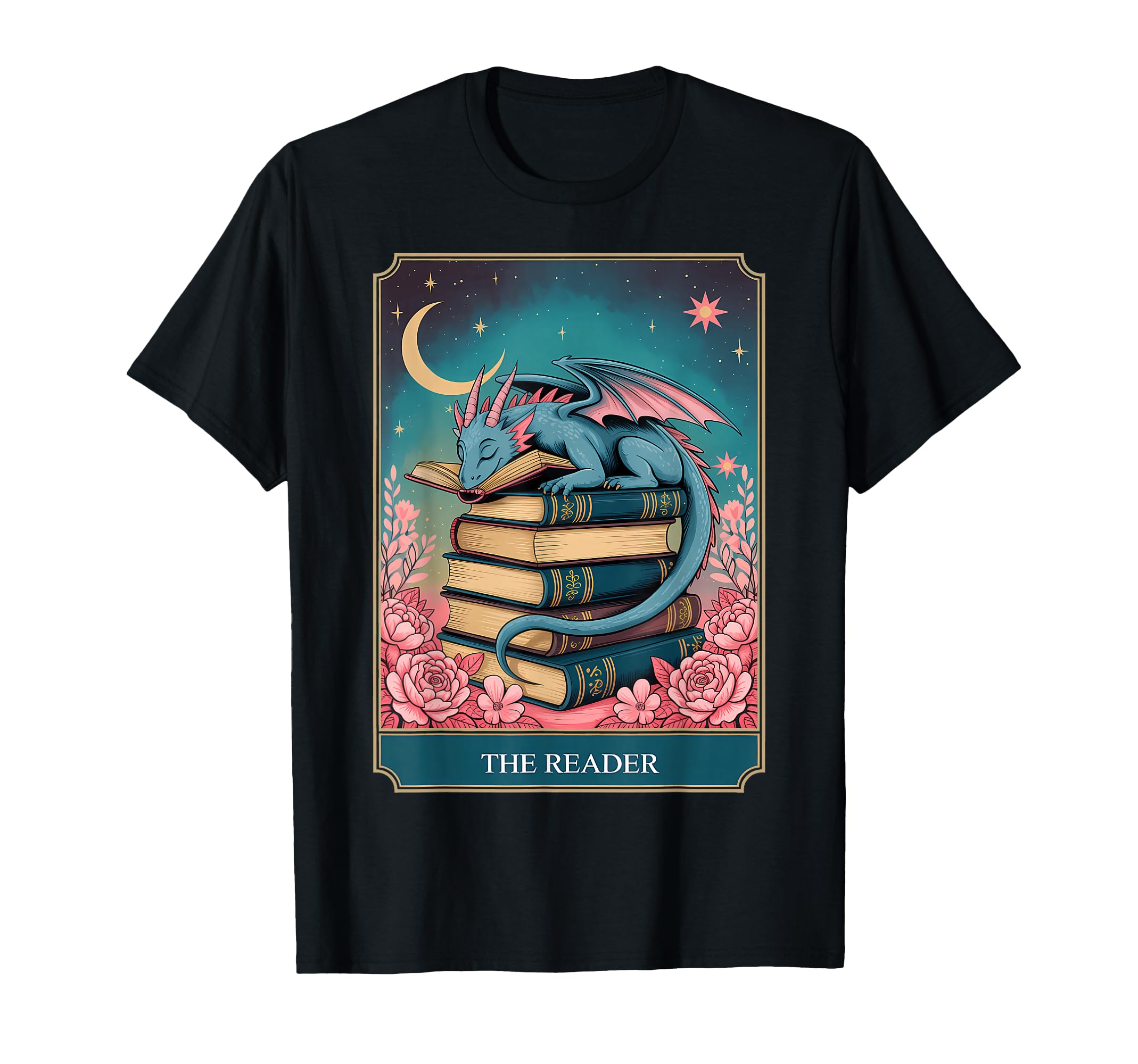 Tarot Reader Mystic Book Dragon T-Shirt - Aesthetic Graphic Men Women - T-Shirt, Sweatshirt, Hoodie