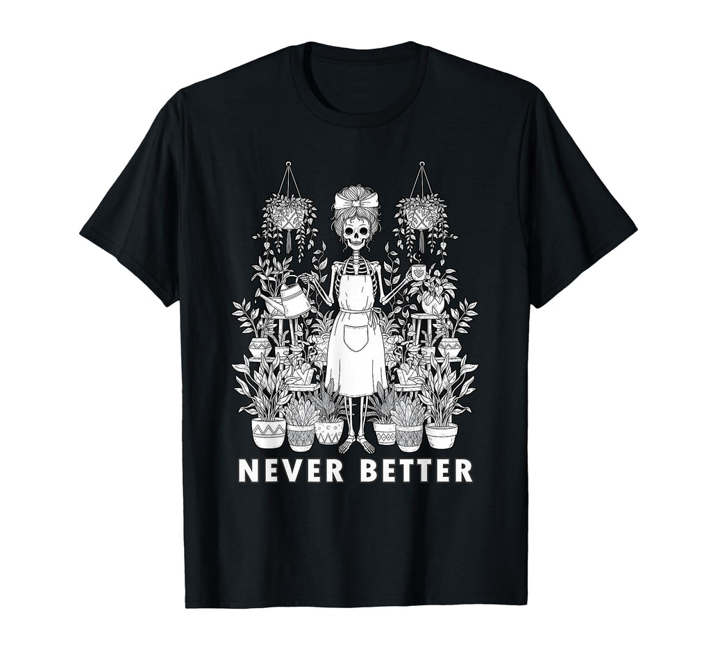 Messy Bun Skeleton Reading Book T-Shirt - Casual Everyday Wear Unisex - T-Shirt, Sweatshirt, Hoodie