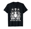Messy Bun Skeleton Reading Book T-Shirt - Casual Everyday Wear Unisex - T-Shirt, Sweatshirt, Hoodie