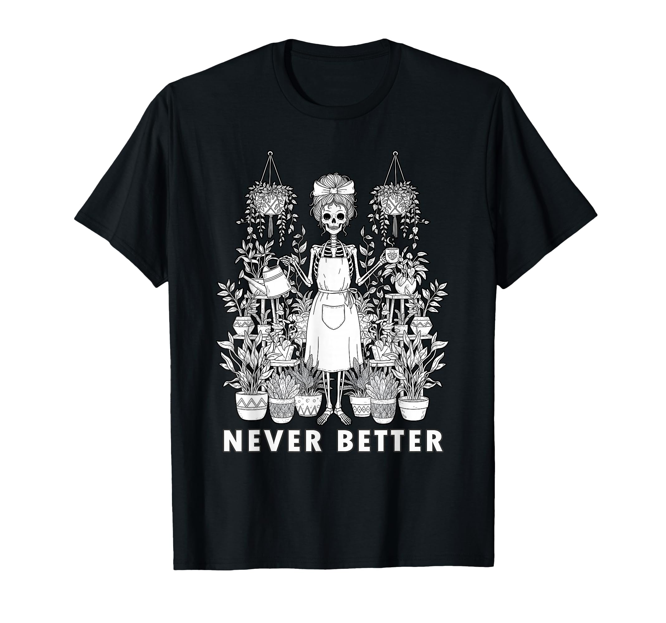Messy Bun Skeleton Reading Book T-Shirt - Casual Everyday Wear Unisex - T-Shirt, Sweatshirt, Hoodie