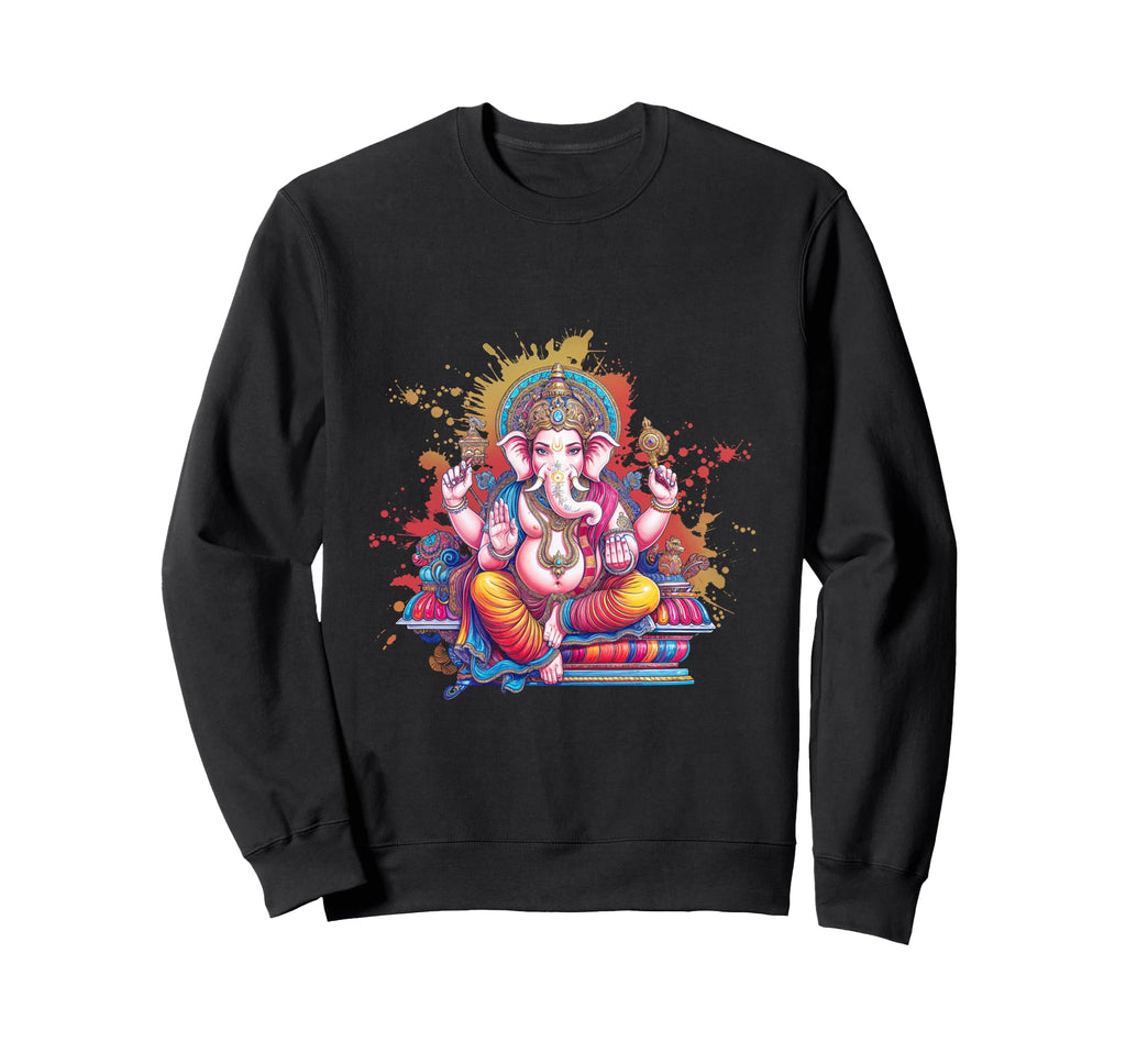 Ganesha Spiritual Art Hindu Deity Yoga Sweatshirt - Trendy Graphic Unisex - T-Shirt, Sweatshirt, Hoodie