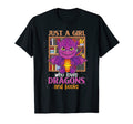 Just Who Loves Dragons And Books T-Shirt - Casual Everyday Wear Unisex - T-Shirt, Sweatshirt, Hoodie