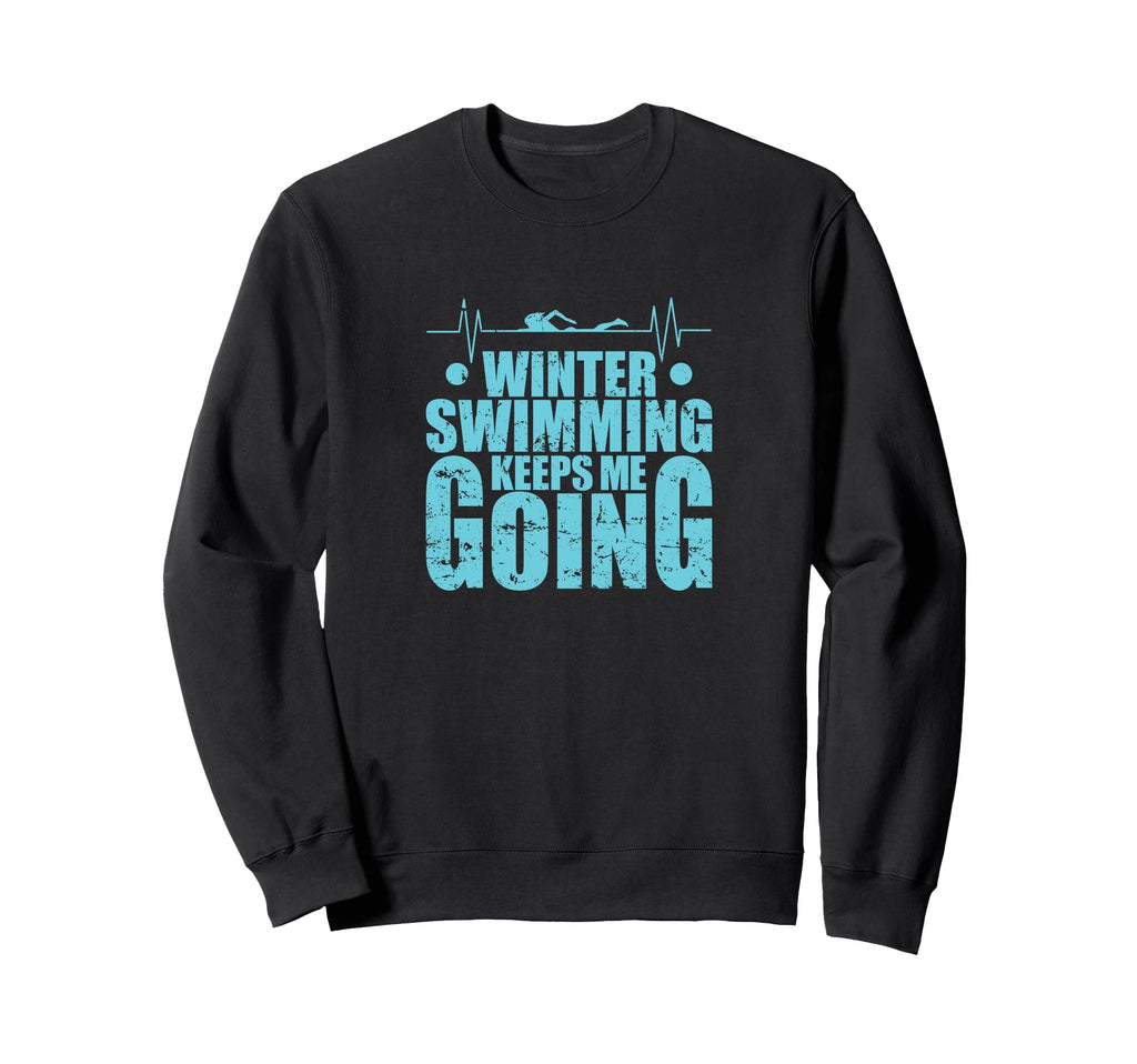 Swimming Water Cold Winter Ice Health T-Shirt - Novelty Apparel for Adults - T-Shirt, Sweatshirt, Hoodie