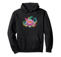 Boho Lotus Flower Splash Yoga Meditation Hoodie - Trendy Graphic Men Women - T-Shirt, Sweatshirt, Hoodie