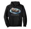 Flow Otter Parent Child Relax Hoodie - Graphic Print for Adults - T-Shirt, Sweatshirt, Hoodie