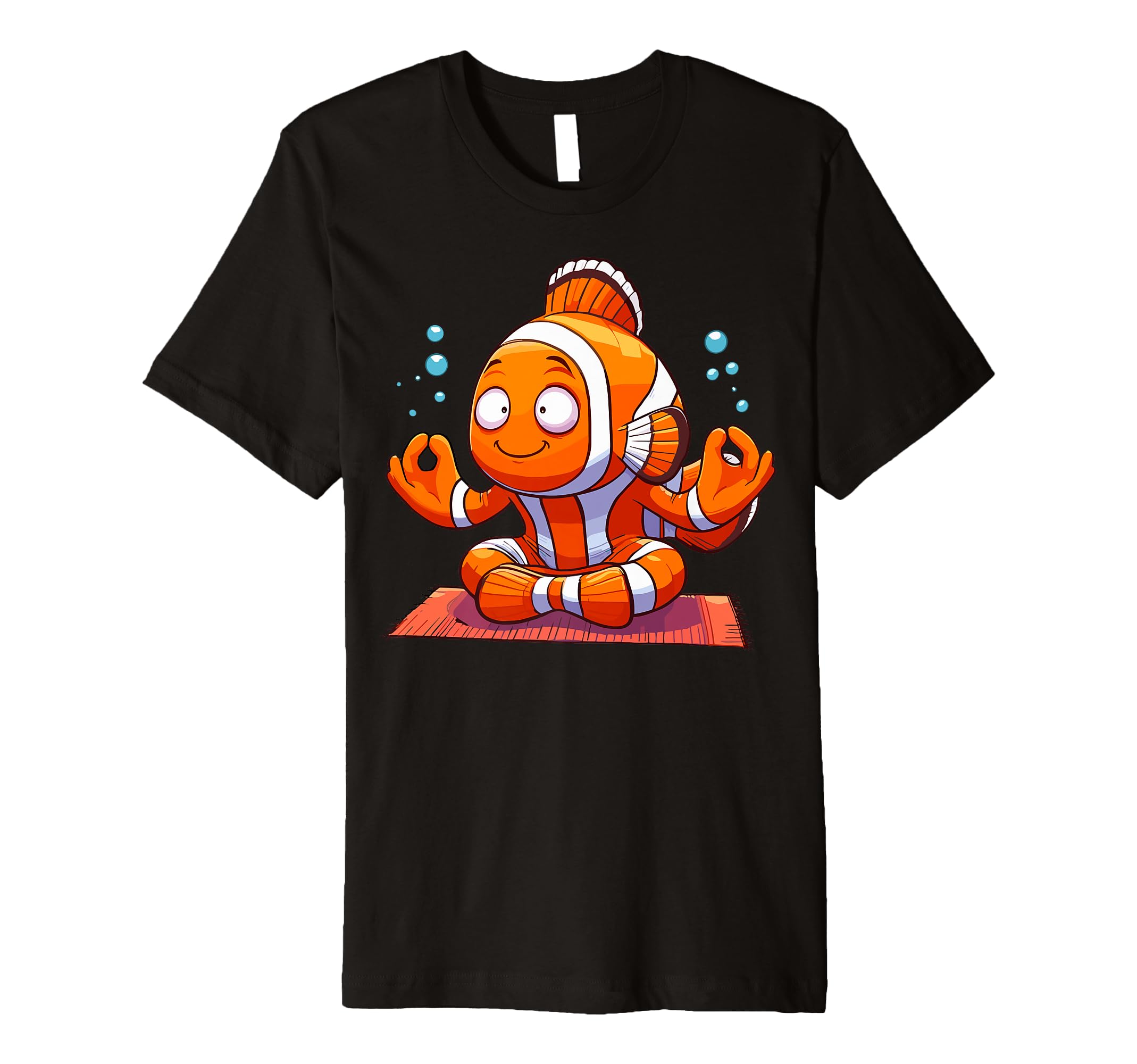 Meditation Clownfish Yoga Pose Relaxing T-Shirt - Trendy Graphic Men Women - T-Shirt, Sweatshirt, Hoodie