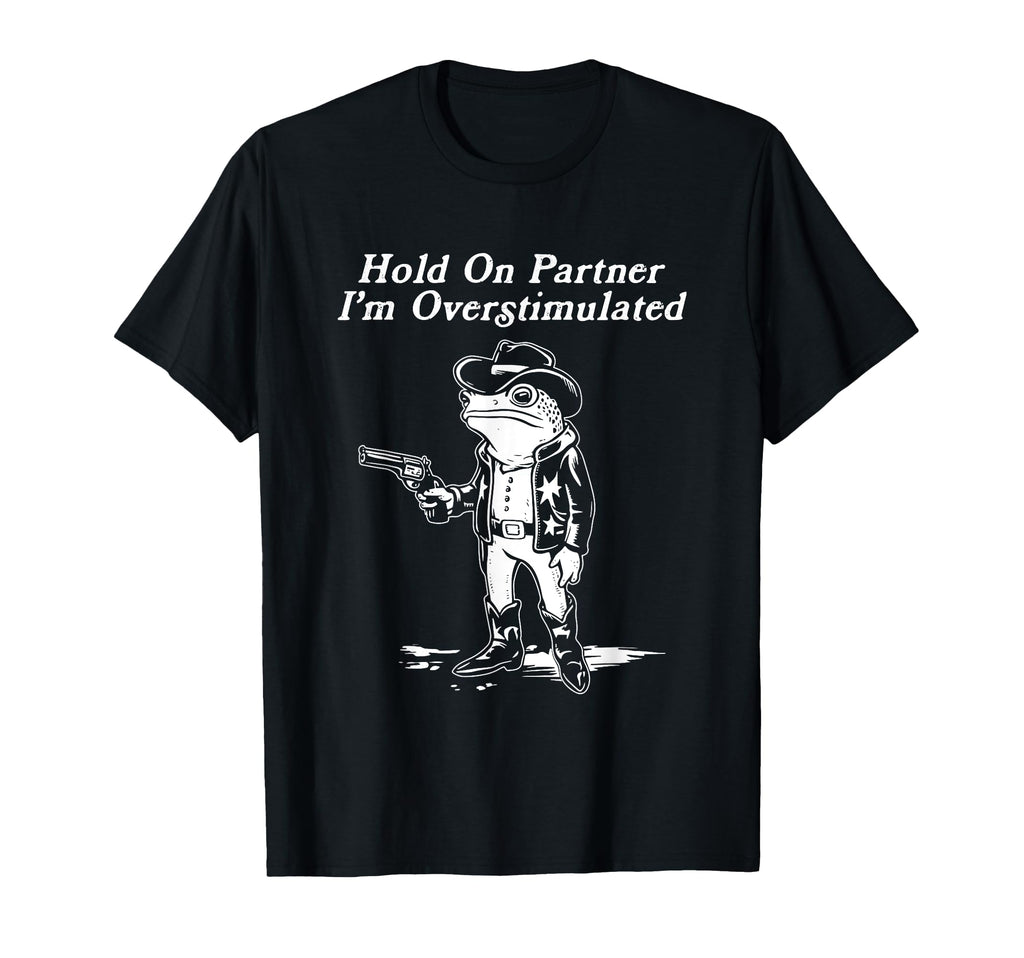Frog Cowboy Hold Partner Im T-Shirt - Minimalist Print for Adults - T-Shirt, Sweatshirt, Hoodie