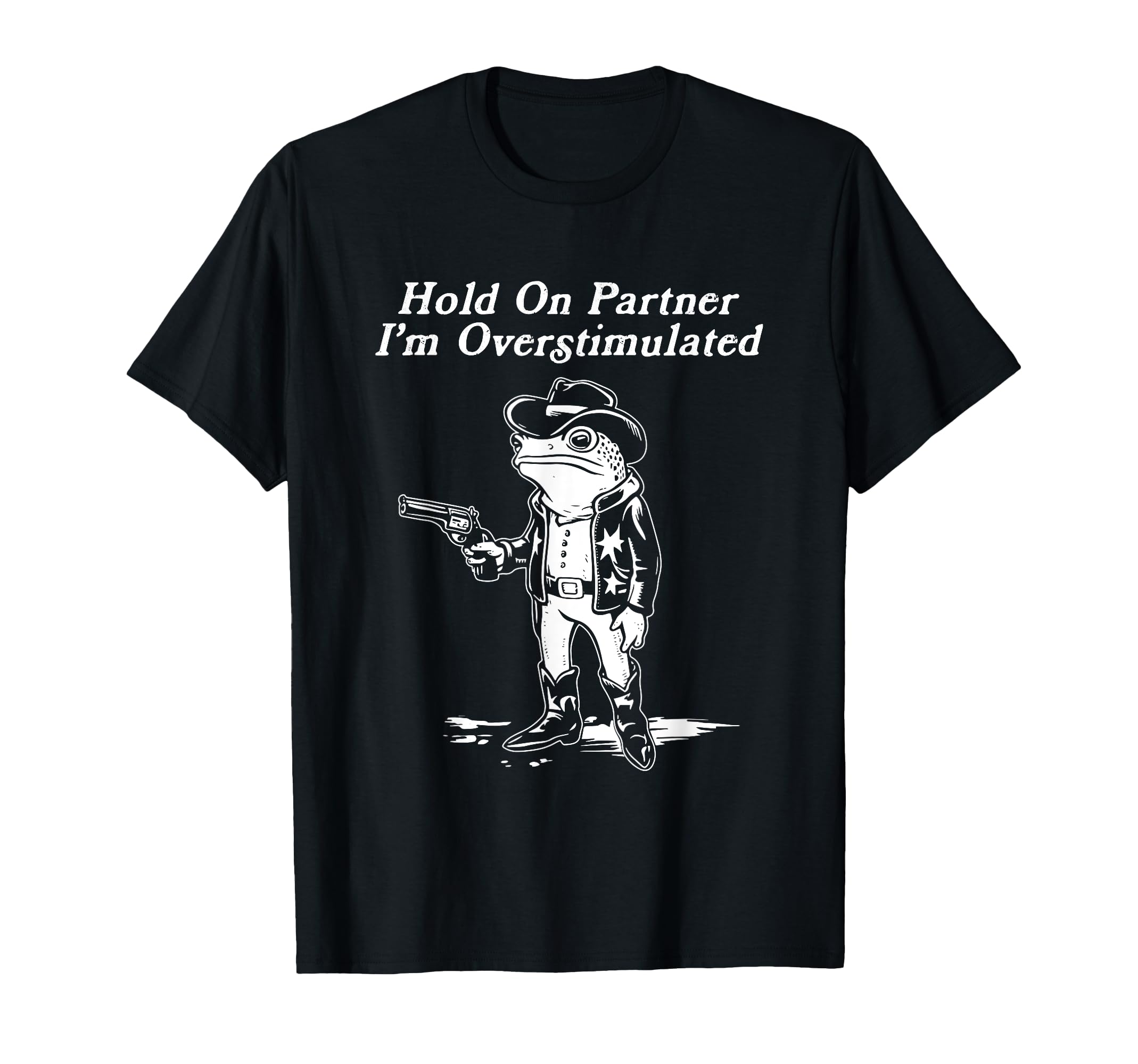 Frog Cowboy Hold Partner Im T-Shirt - Minimalist Print for Adults - T-Shirt, Sweatshirt, Hoodie