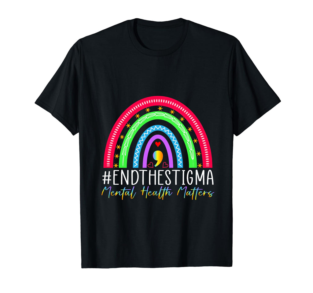 End Stigma Mental Health Awareness T-Shirt - Fun Novelty Design Men Women - T-Shirt, Sweatshirt, Hoodie