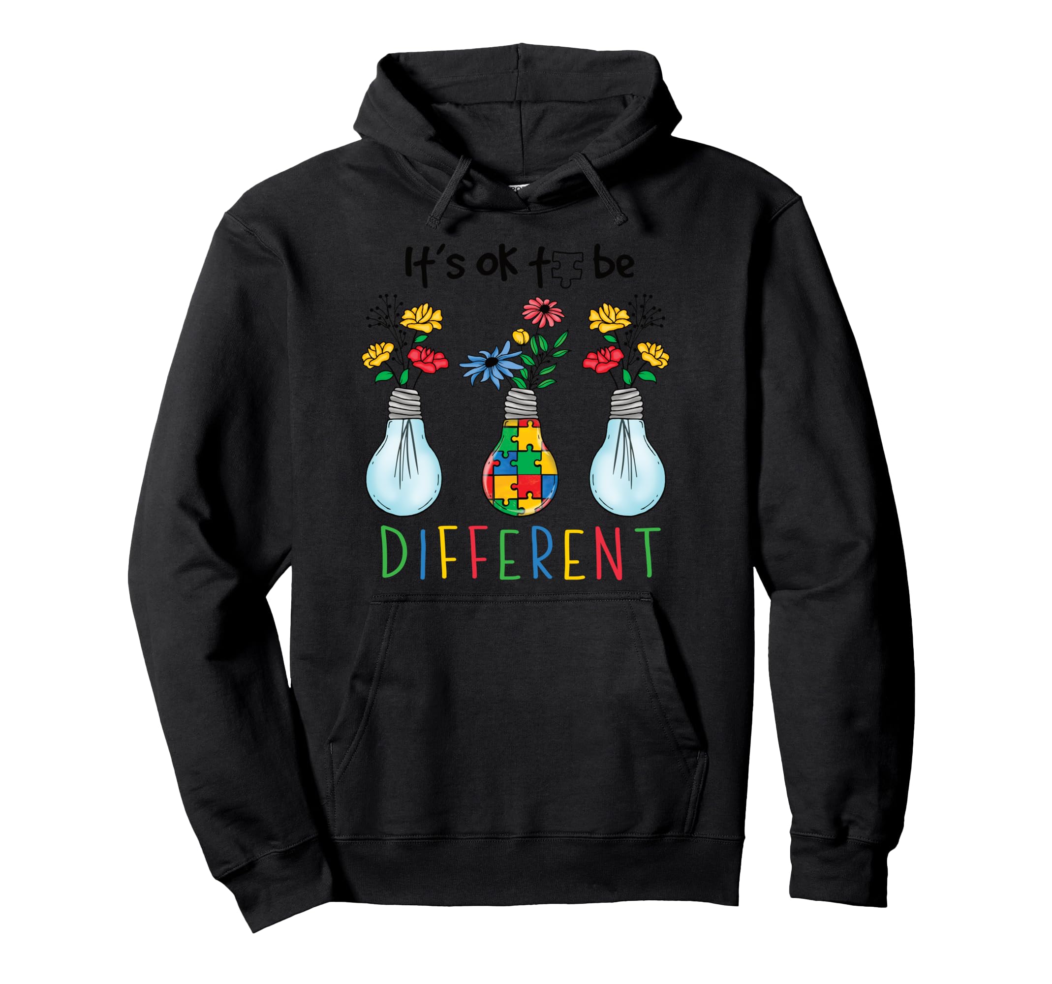 Neurodiversity Brain Autism Awareness Hoodie - Novelty Apparel Men Women - T-Shirt, Sweatshirt, Hoodie