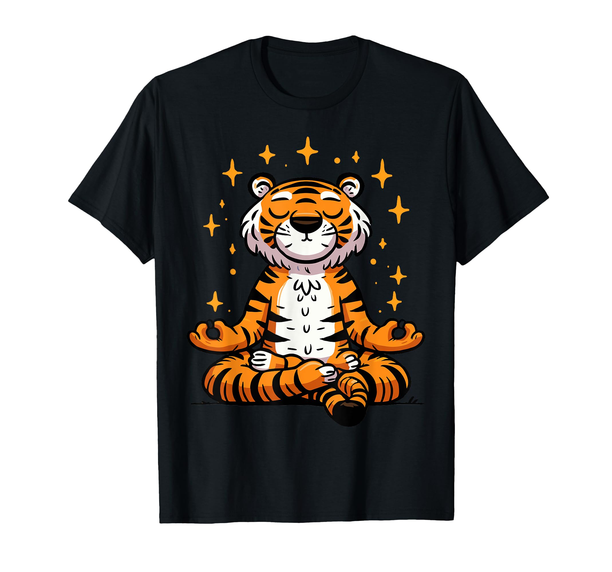 Meditation Tiger Yoga Pose T-Shirt - Casual Everyday Wear for Adults - T-Shirt, Sweatshirt, Hoodie