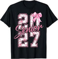 Senior 2027 Class of 2027 Coquette Bow Graduation 2027 Girls T-Shirt Unisex T-shirt, Sweatshirt, Hoodie, Long Sleeve Tee - T-Shirt, Sweatshirt, Hoodie