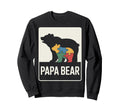 Proud Autism Dad Papa Bear Autistic Sweatshirt - Minimalist Print Unisex - T-Shirt, Sweatshirt, Hoodie