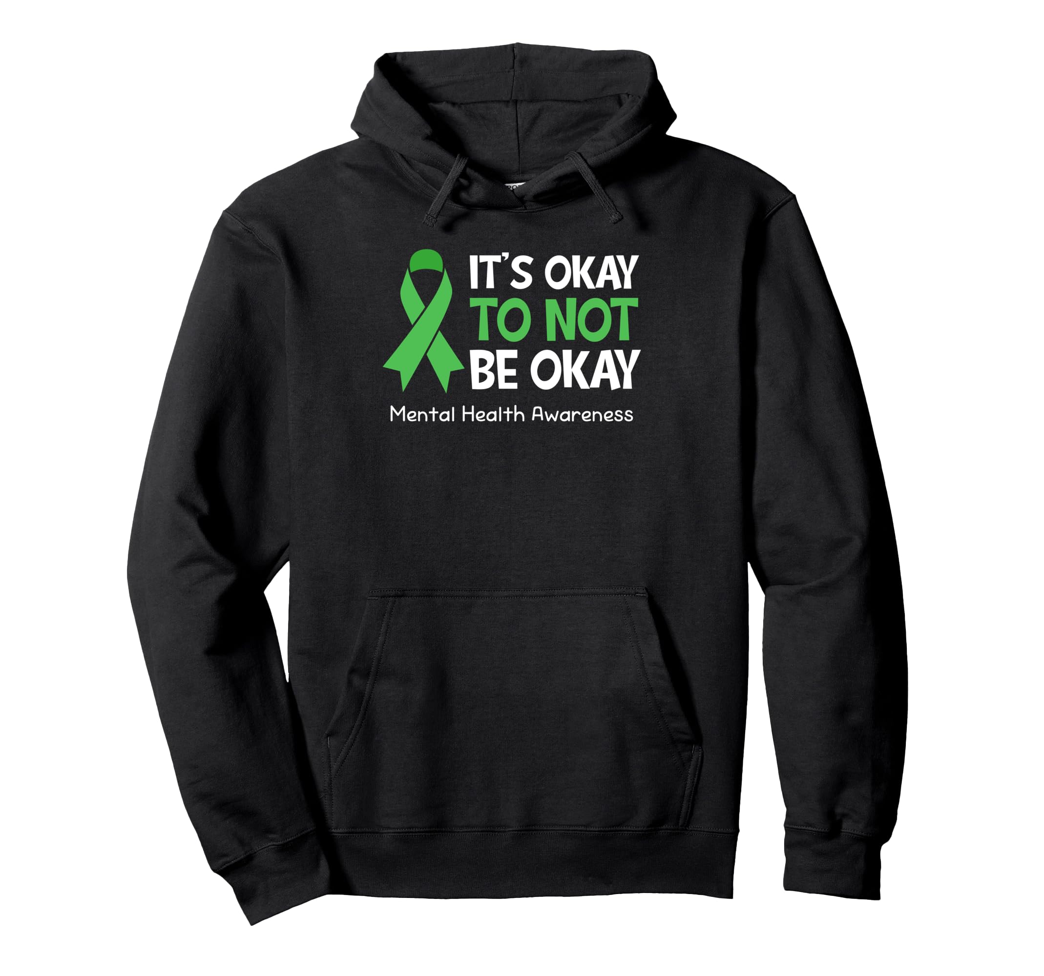 Its Okay To Not Be Okay Us Flag Mental Hoodie - Novelty Apparel for Adults - T-Shirt, Sweatshirt, Hoodie