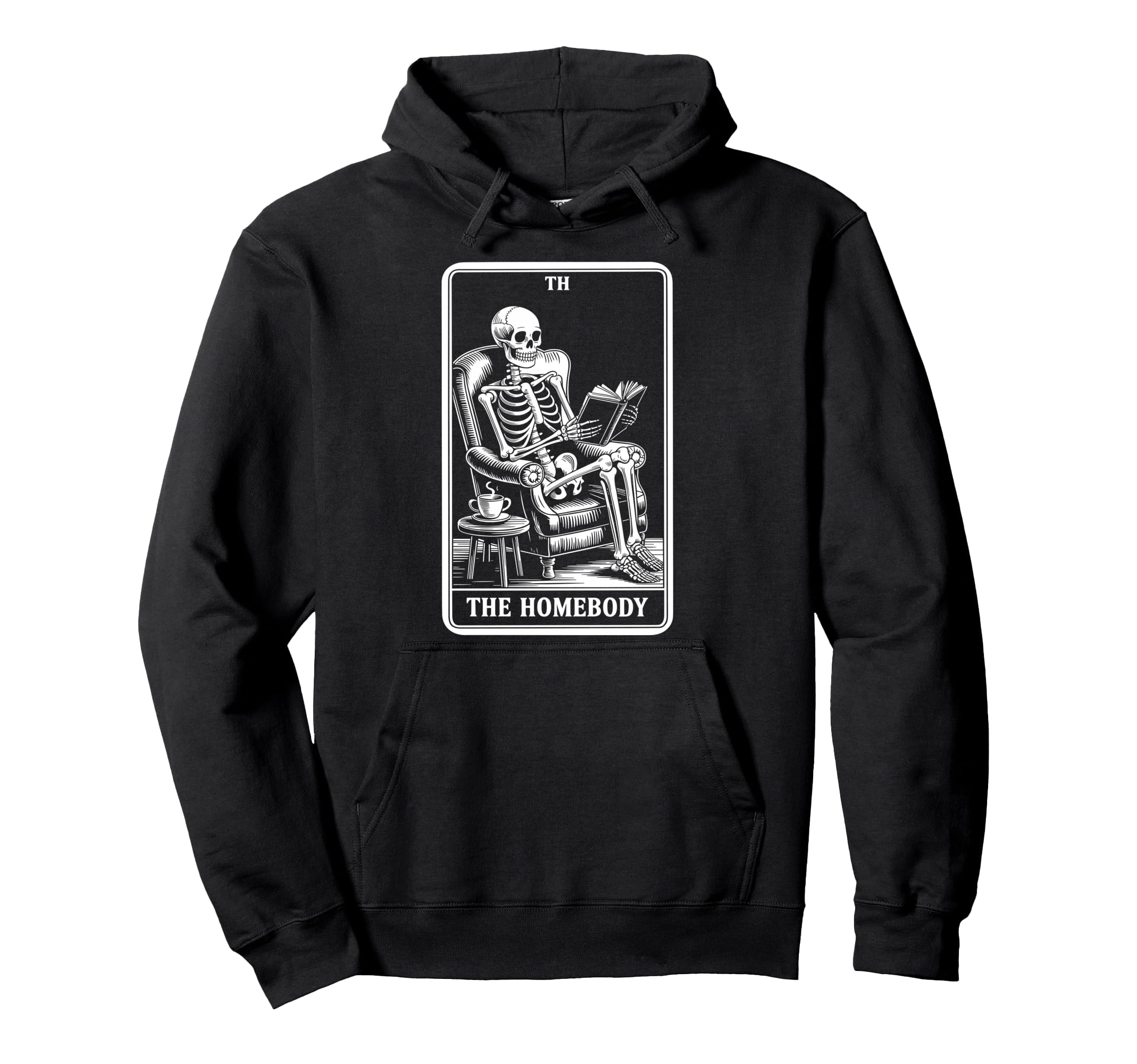 Homebody Tarot Indoorsy Antisocial Hoodie - Casual Everyday Wear Unisex - T-Shirt, Sweatshirt, Hoodie