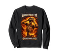 Funny Overstimulated Skeleton Meme Sweatshirt - Trendy Graphic for Adults - T-Shirt, Sweatshirt, Hoodie