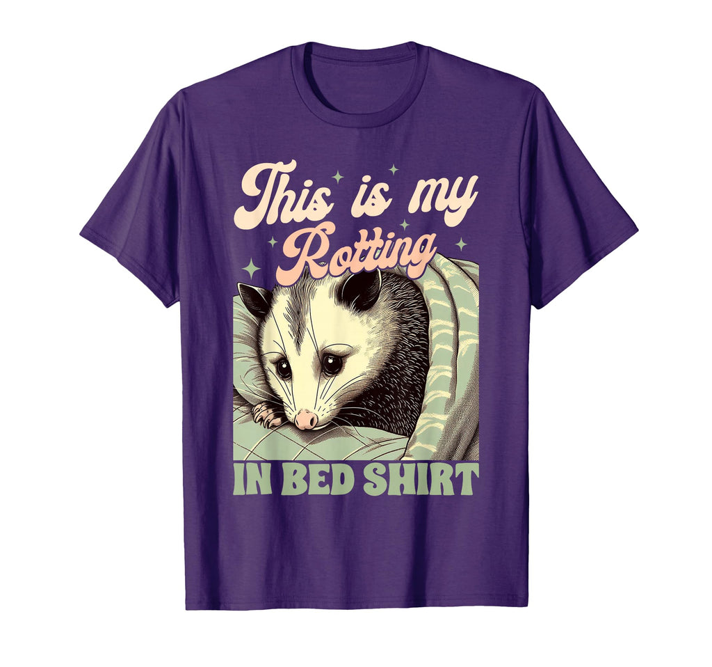 Anxiety Mental Health Opossum This Is T-Shirt - Custom Art Print Men Women - T-Shirt, Sweatshirt, Hoodie