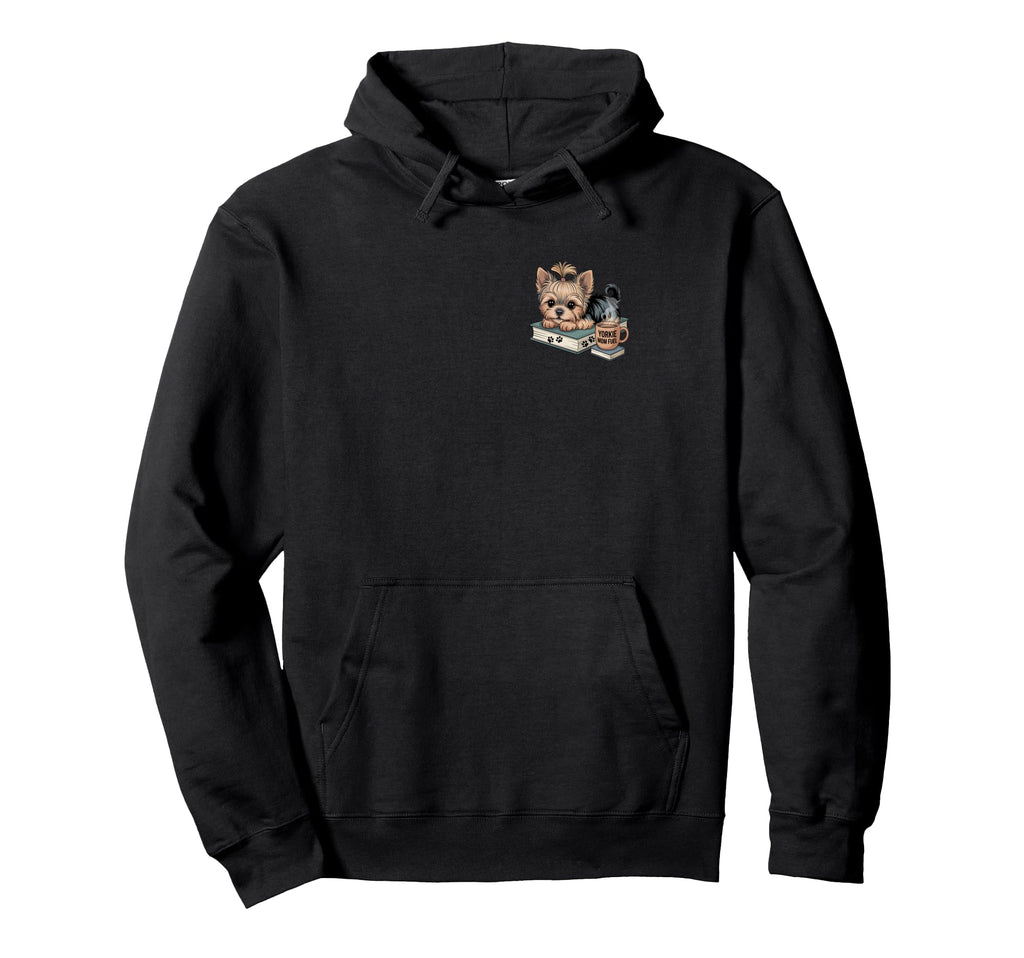 Dog Moms Yorkshire Terrier Books And Hoodie - Aesthetic Graphic Men Women - T-Shirt, Sweatshirt, Hoodie