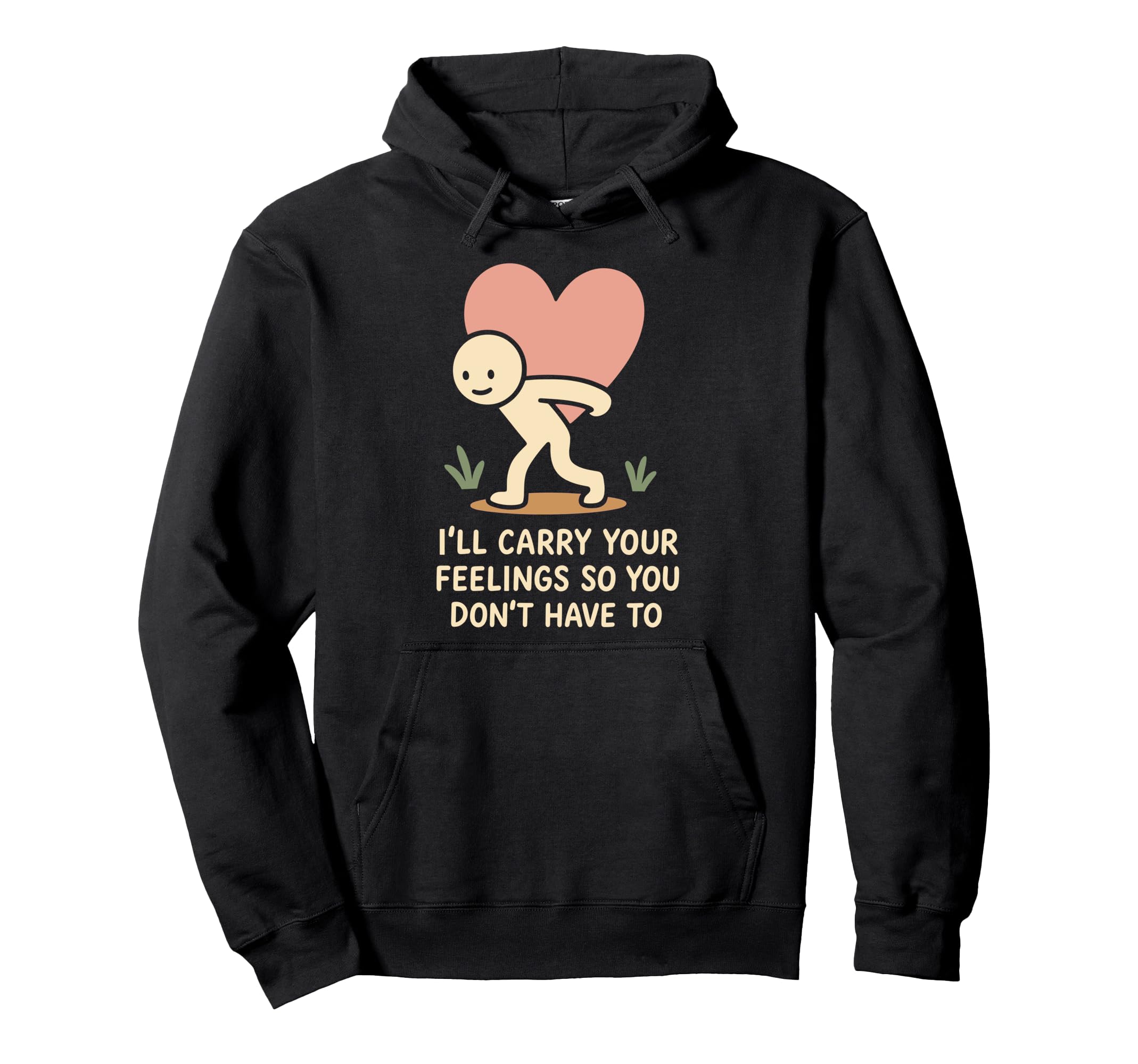 Emotional Support Human Funny Therapy Hoodie - Novelty Apparel Unisex - T-Shirt, Sweatshirt, Hoodie