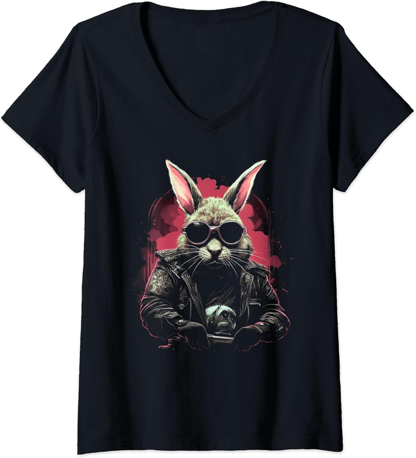 Easter Bunny Biker Gift Apparel Unisex T-shirt, Sweatshirt, Hoodie, Long Sleeve Tee - T-Shirt, Sweatshirt, Hoodie