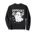 Booooks Ghost Halloween Reader Sweatshirt - Trendy Graphic for Adults - T-Shirt, Sweatshirt, Hoodie