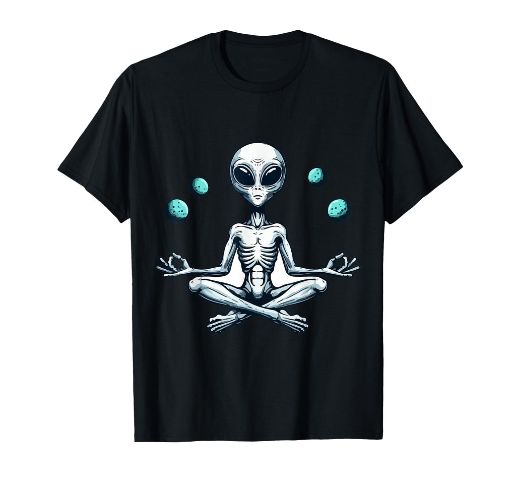 Meditation Alien Yoga Pose Relaxing T-Shirt - Aesthetic Graphic Unisex - T-Shirt, Sweatshirt, Hoodie