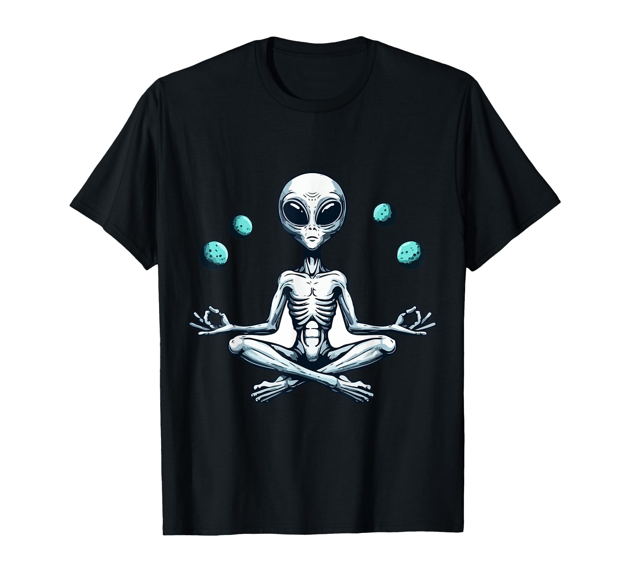 Meditation Alien Yoga Pose Relaxing T-Shirt - Aesthetic Graphic Unisex - T-Shirt, Sweatshirt, Hoodie