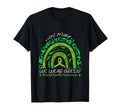Rainbow May We Wear Green Ribbon Mental T-Shirt - Novelty Apparel Unisex - T-Shirt, Sweatshirt, Hoodie