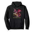 Dragon Books Light Fire Reading Teacher Hoodie - Graphic Print for Adults - T-Shirt, Sweatshirt, Hoodie