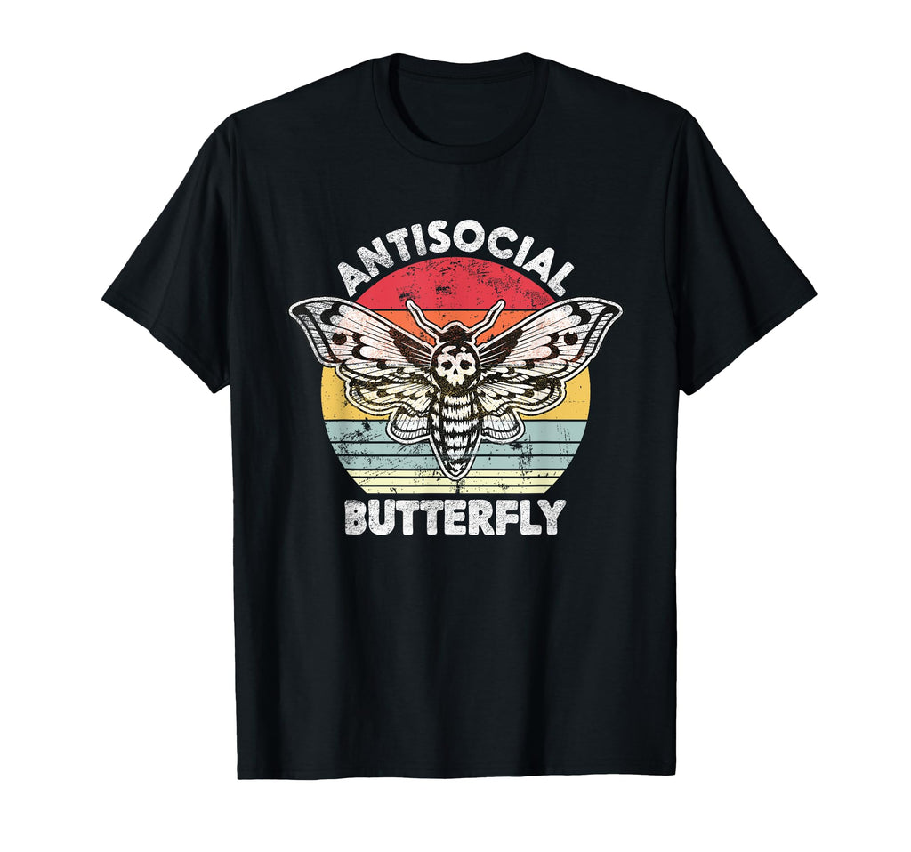 Antisocial Butterfly Funny T-Shirt - Casual Everyday Wear Men Women - T-Shirt, Sweatshirt, Hoodie