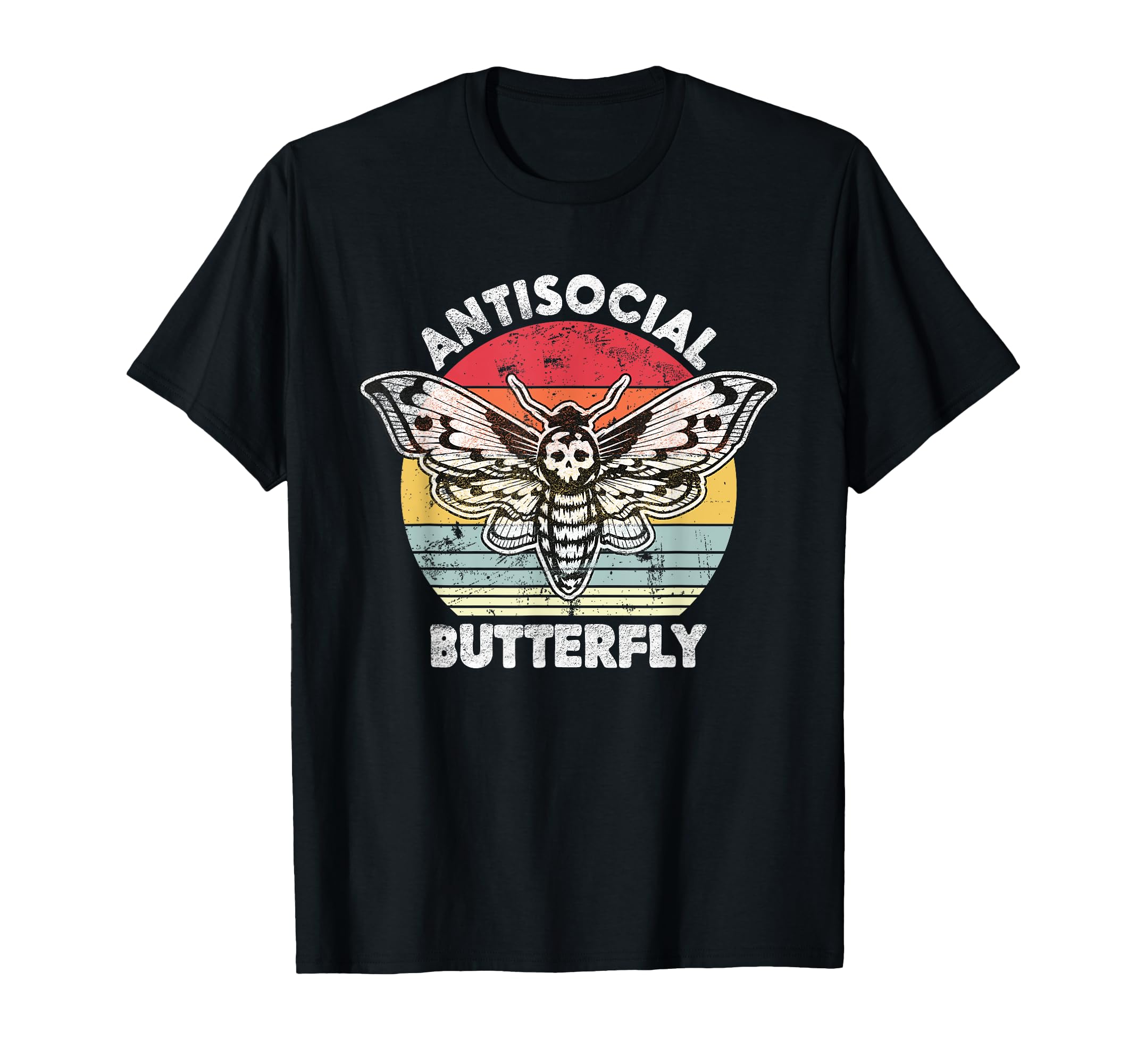 Antisocial Butterfly Funny T-Shirt - Casual Everyday Wear Men Women - T-Shirt, Sweatshirt, Hoodie