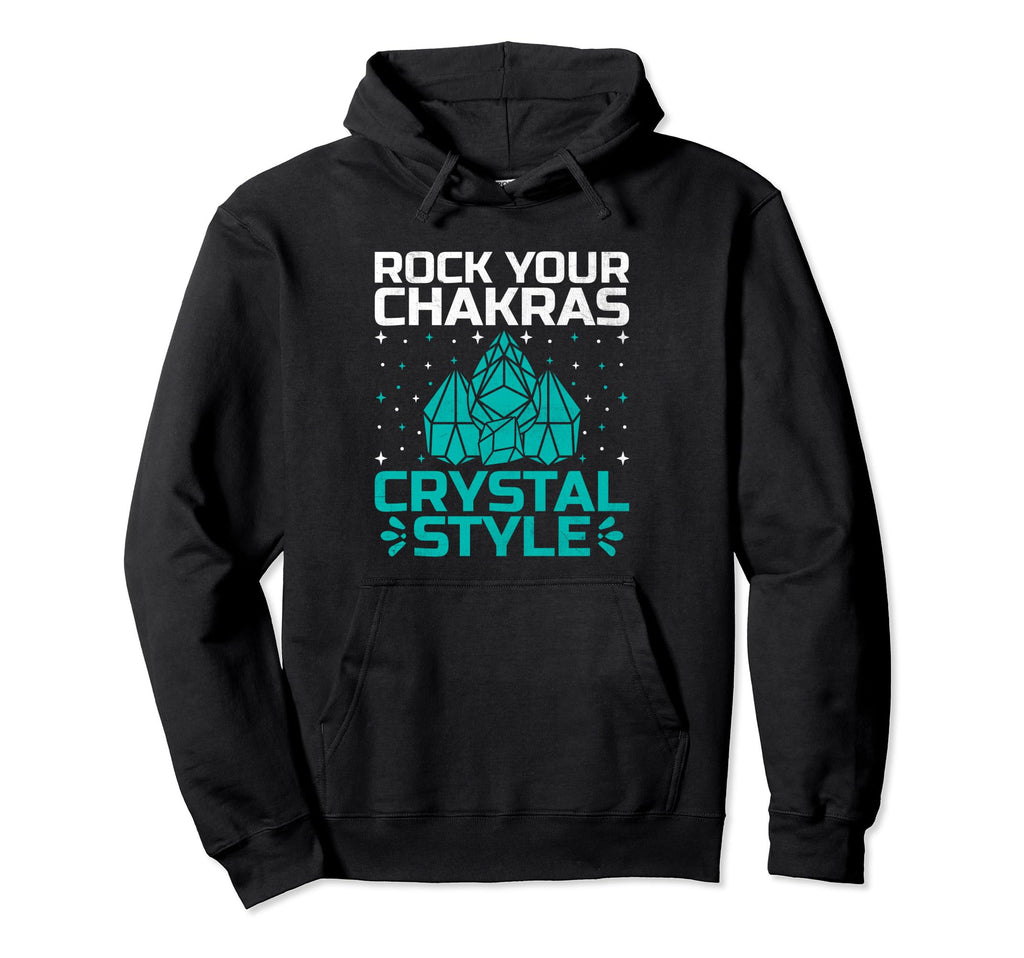 Spiritual Crystal Stones Healing Hoodie - Fun Novelty Design Unisex - T-Shirt, Sweatshirt, Hoodie