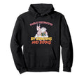 Easily Distracted Dragon And Books Funny Hoodie - Graphic Print Unisex - T-Shirt, Sweatshirt, Hoodie