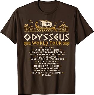 Odyssey Homer Dark Academia Odysseus World Tour T-Shirt Unisex T-shirt, Sweatshirt, Hoodie, Long Sleeve Tee - T-Shirt, Sweatshirt, Hoodie